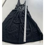 Anthropologie Built by Wendy Dress Womens X Small Black‎ Sequin Knit Midi Black Size XS Photo 5