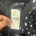 Lane Bryant  polka dot ruffle‎ trim sleeveless jumpsuit size 28 Photo 7