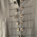 Neon Buddha Sage Green Cotton Stretch Coin Jacket Pockets Comfort Bohemian Small Photo 1