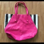 Juicy Couture  pink white black colorblock shopping tote shoulder bag handbag Photo 2