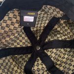 Fendi F1051 gold and black monogram unisex baseball hat Photo 4