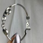 Boutique Dainty Silver Tone LOVE Cursive Bangle Bracelet Minimalist Romantic Boho NWOT Photo 13