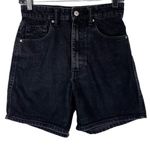 ZARA Bermuda Mom Short Black Denim Shorts Sz 0 Photo 1