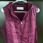 Smartwool EUC  Smartloft Hooded Vest Burgundy Size Large Photo 7