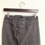 NWT Arula A Beautiful Life Womens Jeans Denim Gray Flare Lace Up Back Size 10 Photo 3