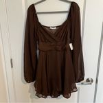 Altar'd State NEW Altar’d State Brown Long Sleeve Romper Size 3XL NWT Photo 1