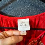 Knox Rose  Red Embellished Short Sleeve Dress Photo 3