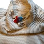 Free People Beach Ivory/Cream Around The Town Ribbed Dress, Sz M Photo 9