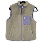 VERO MODA  Vmcille Short Teddy Fleece Waistcoat Lavender Vest Size XS NWT Photo 1