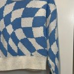 Wild Fable Blue and White Geometric Sweater size small. Photo 1