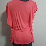 Miami  Pink Ruffle Top (Small) Photo 1