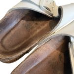 Birkenstock  White Leather Arizona Sandals, Sz EU 40 Photo 13