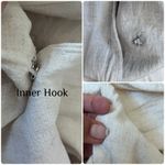 LC Lauren Conrad Tan Linen Blend Notch Lapel Pocket Double Breasted Blazer Large Photo 4