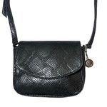 Svala The Tashi Crossbody in Black Embossed Faux Snakeskin Photo 0
