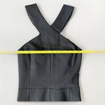 Elizabeth and James  Black Mila Halter Maxi Gown Slit Dress‎  Evening Designer XS Photo 12