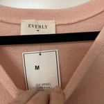 Everly  Women's Blush Pink Cold Shoulder Soft Sweater Size M Photo 5