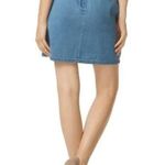 J Brand Tranquil Pleat Belted Short Denim Mini Skirt Medium Photo 3