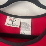 Ease Sport Vintage 90s Size 8 Linen Blend Casual Black Red Floral Maxi Dress Photo 4