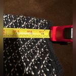 Ann Taylor Button Down Knit Cardigan Black Ivory Belt Collar Wool Blend SZ M Photo 8