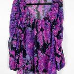 Rebecca Taylor  Women's Silk FLoral Blouse Sz 8‎ Photo 0