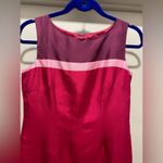VTG '90s Victoria Holley Silk Pink & Purple Colorblock Mini Shift Dress Photo 2