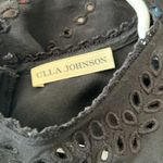 Ulla Johnson Black Eyelet Silk Dress Size 4 Photo 6