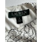 Ralph Lauren Lauren Sz: 4 Navy White Fit and Flair Battenberg Lace Dress (b24) Photo 6