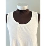 Habitat Tank Top Size S White Asymmetrical Lagenlook Coastal Lightweight Oversiz Photo 1