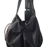 Furla Salome Cinched Hobo Bag Black Made in Romania 103746 EUC Photo 0
