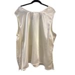 Bob Mackie Studio Womens 2-Piece Set 28W Ivory Silk Embroidered Shirt Jacket Photo 5