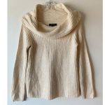 White House | Black Market Cream Cowl neck Wool Blend Sweater SZ S Photo 8