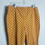 Chico's Chico’s So Slimming Patterned Crop Pant Yellow Pull On Size 14 Chico’s 2.5 Crop Photo 4
