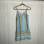 Rails Ari Jamaica Stripe Dress Sleeveless Mini Rayon Linen Blend Size XS Photo 1