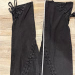 Forever 21 Wide Leg Black Tie Up Jeans Photo 6