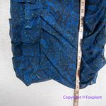 New! AllSaints Hali Tamora Dress Royal Blue Snakeskin Animal Print ruched,‎ 6 Photo 7