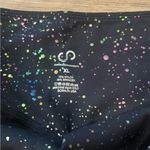 Curves N Combatboots “Empowered” Rainbow Splatter Cropped Leggings – Size XL Black Photo 3