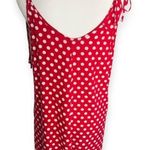 Anself Red Polka Dot Adjustable Straps Mini Dress Size L Photo 5