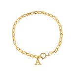 joolz by Martha Calvo Initial Lariat "L" Gold Photo 1