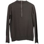 John Smedley For Hooper 1960s Women’s 16 L Black Wool Knit Half Zip Back Sweater Size L Photo 3