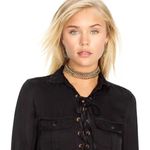 Denim & Supply Ralph Lauren Satin Lace Up Caprice Roll Up Sleeves Shirt Dress XS Photo 1