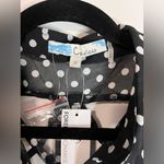 Foreign Exchange  CeCico NWT Polka Dot Sleeveless Sheer Women’s Button Down Sz M Photo 1