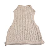 Anthropologie Moth Size L Ribbon Knit Sleeveless Sweater Tank White Coastal Size L Photo 5