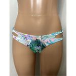 Bebe New  tropical floral bikini set. Large. Retails $135 Photo 7