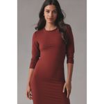 Reformation Tommie Knit Maxi Dress NWT Wine Red Long Sleeve M Photo 8