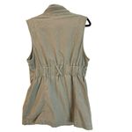 CAbi Explorer Army Green Long Utility Vest Size Small 5101 Military Womens Zip Photo 2