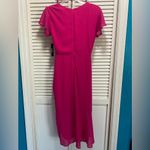 Lulus NWT  Chiffon Hot Pink Dress High low‎ Ruffle Maxi Size XS Lined Photo 4
