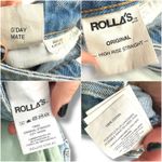 ROLLA'S Original Straight Leg City Worn G'Day Mate High Rise Distressed Jeans Blue Size 25 Photo 8