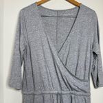 AnyBody Loungewear Romper Women’s Size Medium Heather Gray Surplice Comfy Photo 4