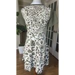 Catherine Malandrino Olive Green Animal Print Fit & Flare Dress Size M Photo 5