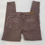 American Eagle ‎ Womens Super Stretch Jegging Jeans Distressed Mauve Pink 6 Short Photo 2